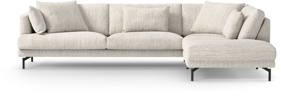 Harper - 3-sits soffa med divan höger - Grå