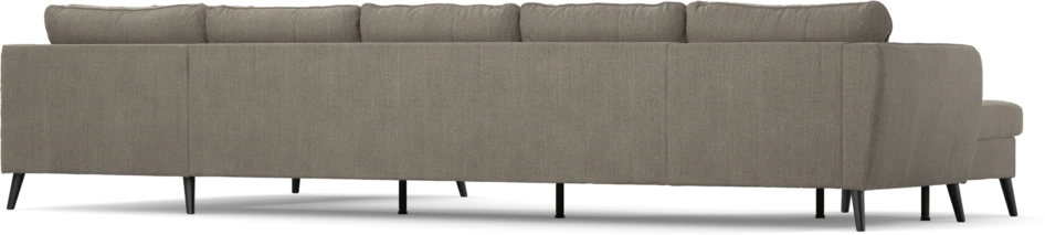 County - 4-sits soffa med schäslong vänster och divan höger - Brun