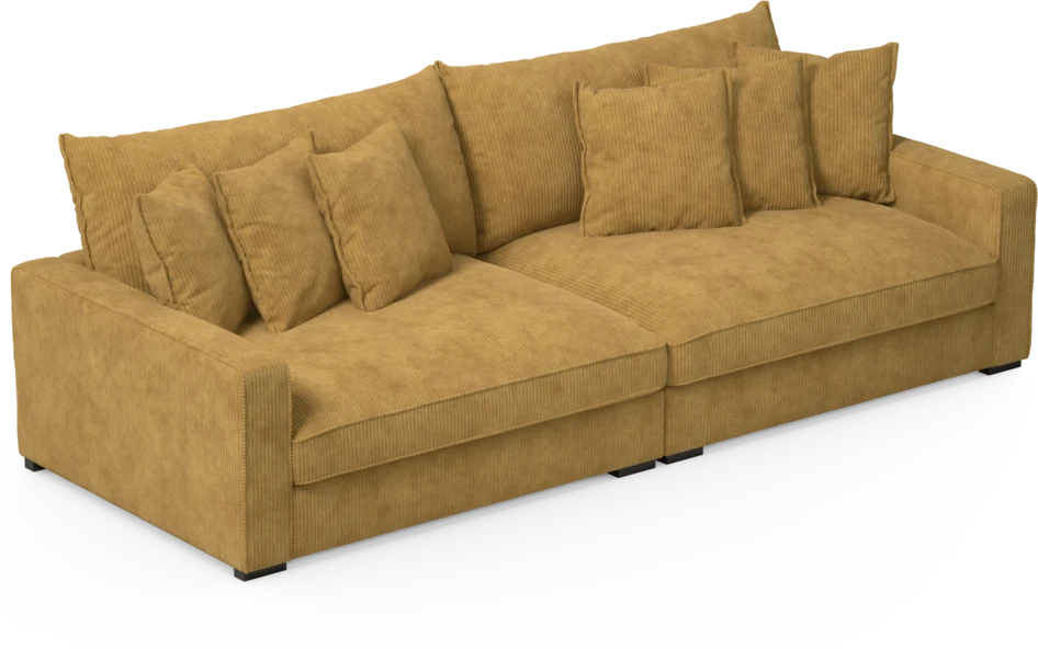 Rossi - 4-sits soffa - Gul
