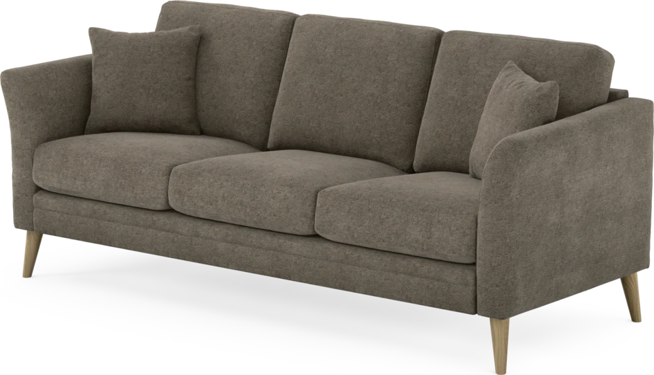 Eden - 3-sits soffa - Brun