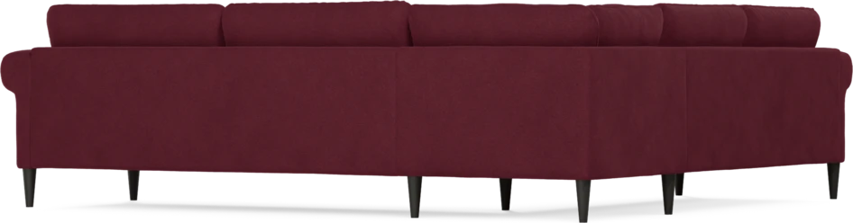 Bridge - Hörnsoffa, 2+3-sits - Röd