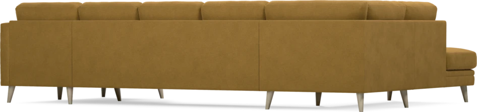 Eden - 3-sits soffa med divan vänster och schäslong höger - Gul