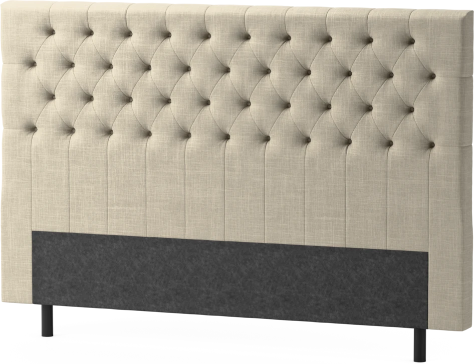 Delux Pikerad XL - Sänggavel, 90-210 cm - Beige