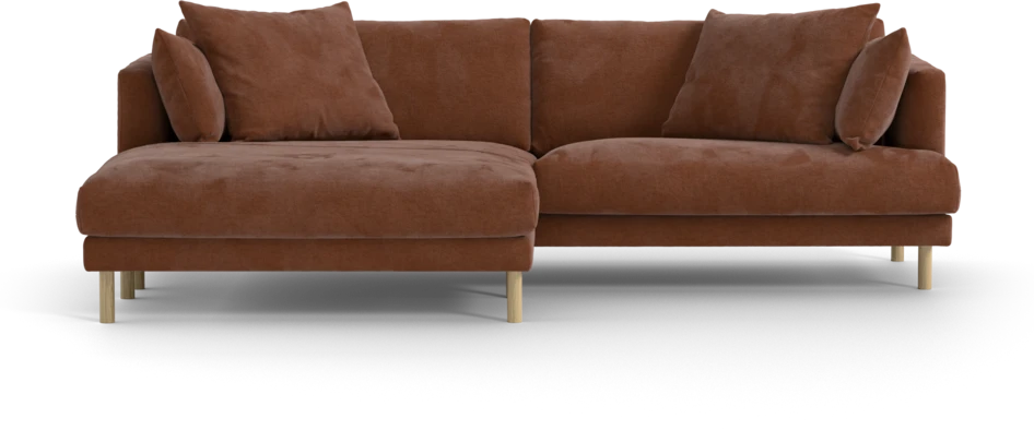 Harper - 4-sits med schäslong XL vänster - Orange