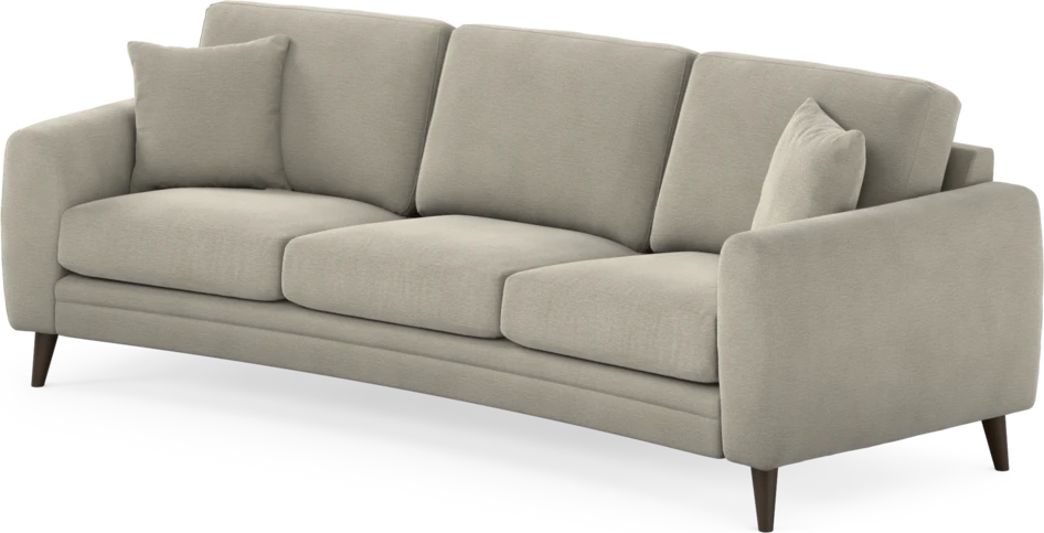 Eden - 3-sits soffa svängd - Brun