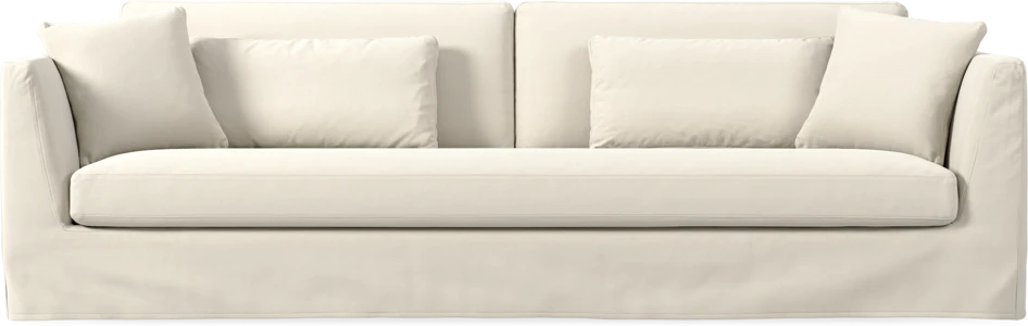 Willow - 4-sits soffa, hel dyna, med kappa - Beige