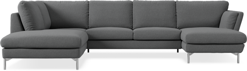 Madison Lux - 2-sits soffa med divan vänster och schäslong höger - Grå