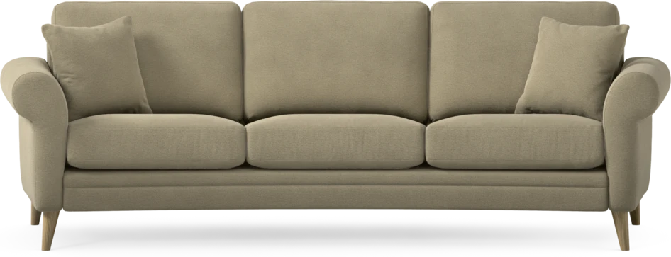 Eden - 3-sits soffa svängd - Beige