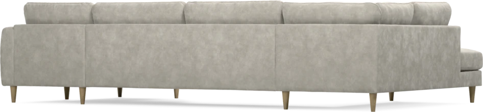 Bridge - 3-sits soffa med divan vänster och schäslong höger - Grå