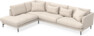 Harper - 3-sits soffa med divan vänster - Vit