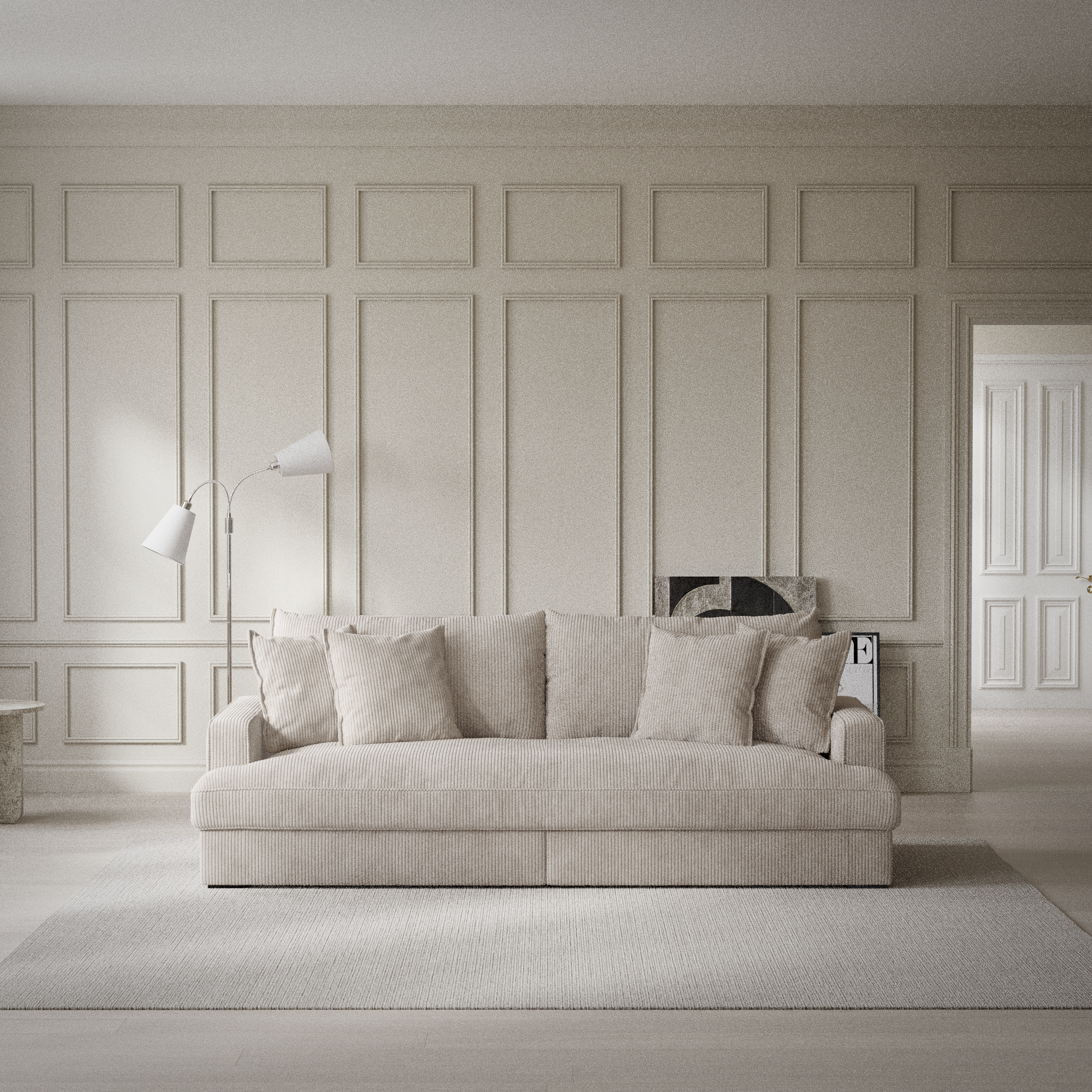 Rossi - 3-sits soffa, hel dyna - inspiration