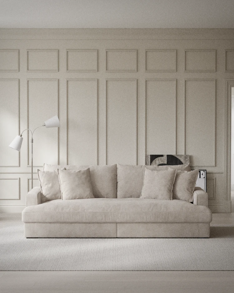 Rossi - 3-sits soffa, hel dyna - inspiration