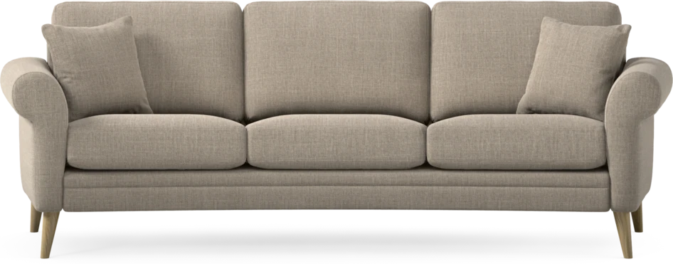Eden - 3-sits soffa svängd - Beige