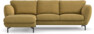Madison Lux - 2-sits soffa med schäslong vänster - Gul