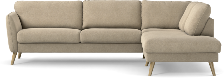 Bridge - 3-sits soffa med divan höger - Beige