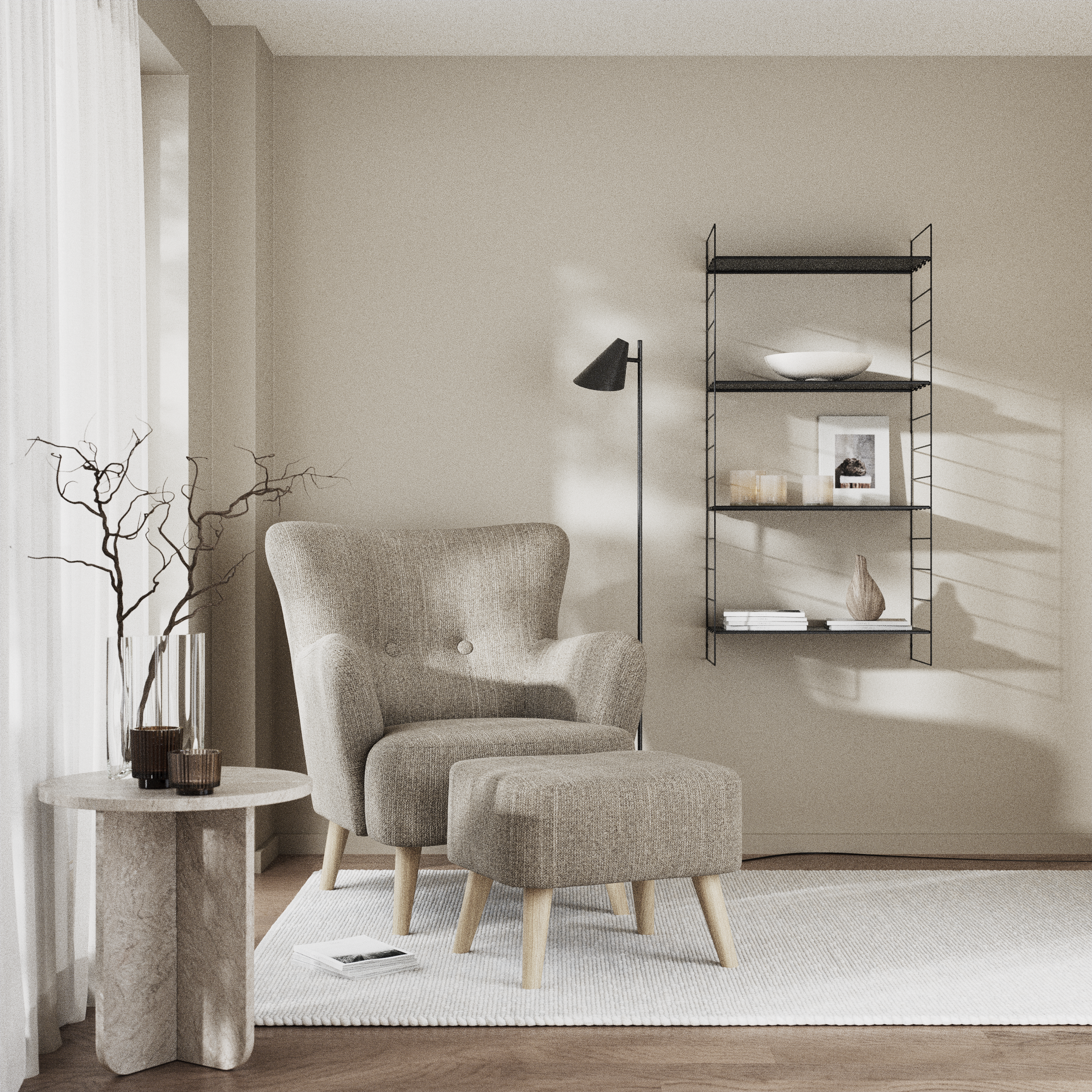 Timmy, Fåtölj med fotpall