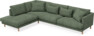 Harper - 3-sits soffa med divan vänster - Grön