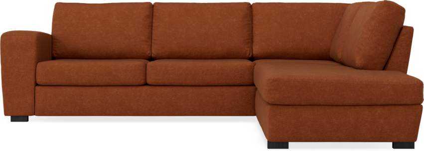 Friday - 2,5-sits soffa med divan höger - Orange
