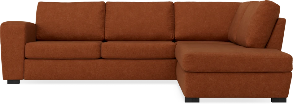 Friday - 2,5-sits soffa med divan höger - Orange