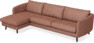 Madison - 3-sits soffa med schäslong vänster - Röd