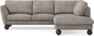 Madison - 2-sits soffa med divan höger - Beige
