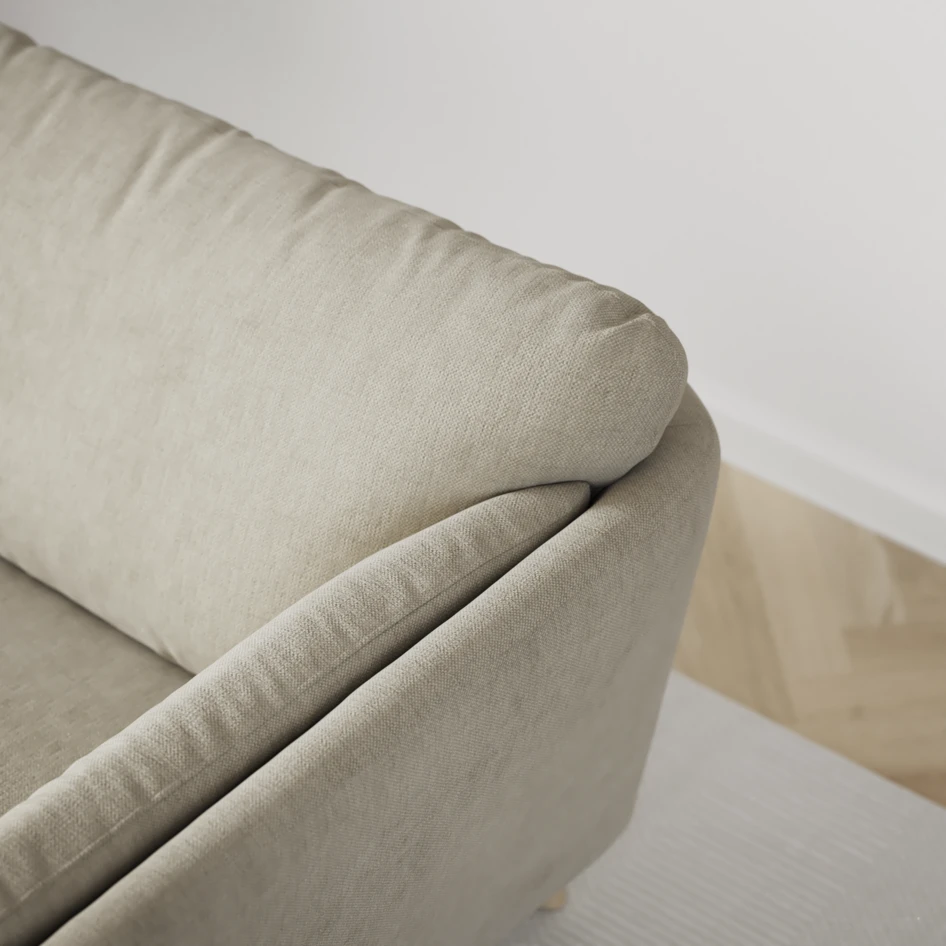 Madison Lux - Hörnsoffa med schäslong höger - Beige