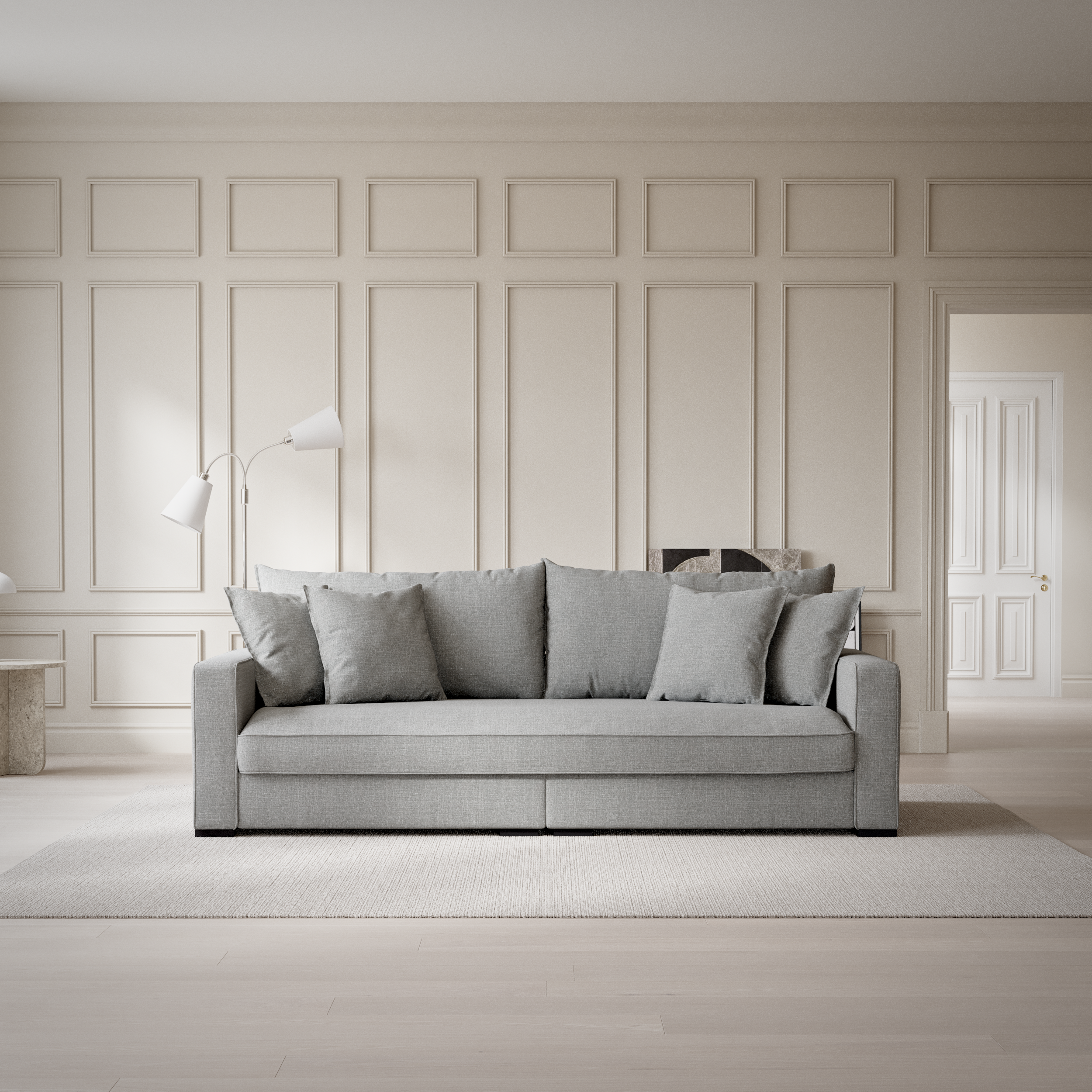 Rossi - 3-sits soffa, hel dyna - inspiration