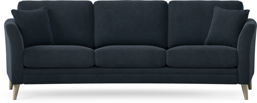 Eden - 3-sits soffa svängd - Blå