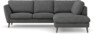 Madison - 2-sits soffa med divan höger - Vit