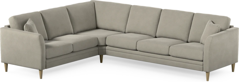 Eden - Hörnsoffa, 2+3-sits - Brun