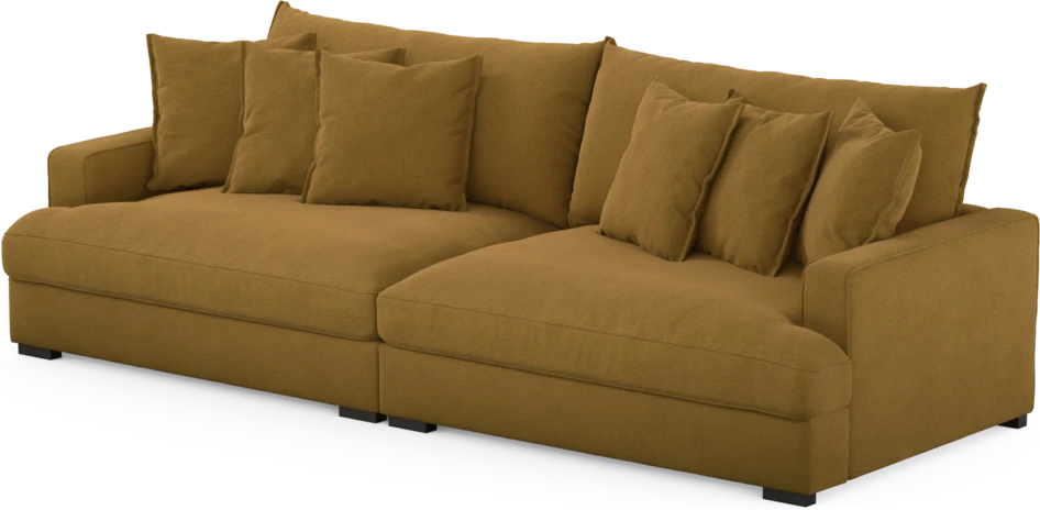 Rossi - 4-sits soffa - Gul