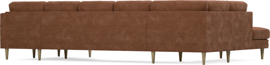 Eden - 3-sits soffa med divan vänster och schäslong höger - Orange