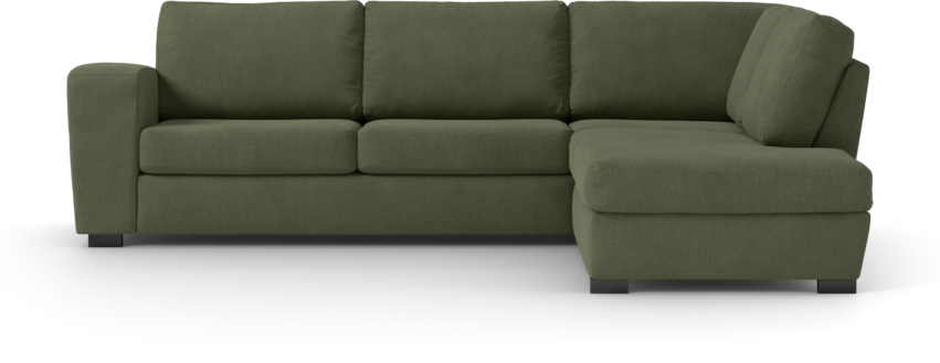 Friday - 2,5-sits soffa med divan höger - Grön