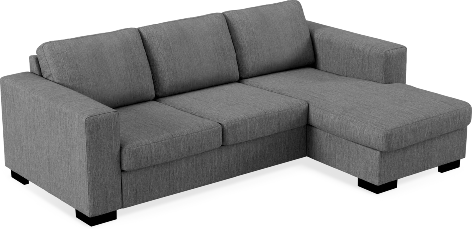 Nevada - 3-sits soffa med flyttbar schäslong - Grå