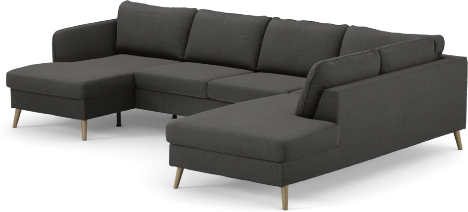 County - 3-sits soffa med schäslong vänster och divan höger - Grå