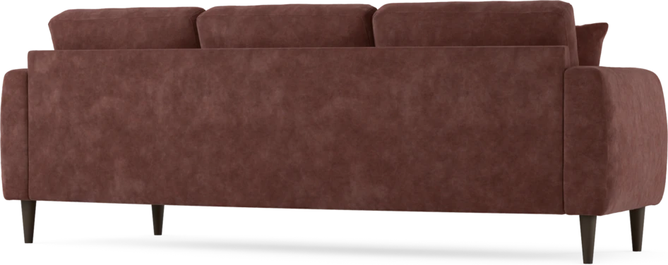 Eden - 3-sits soffa svängd - Röd