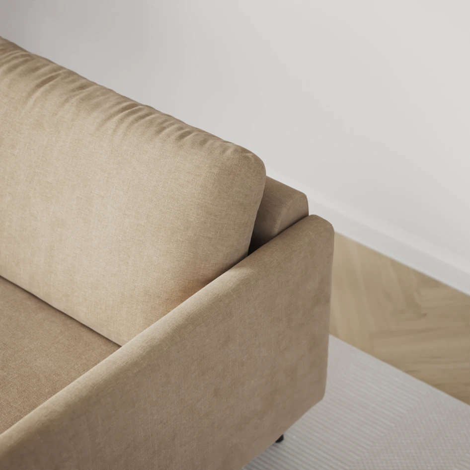 Madison - 2-sits soffa med schäslong vänster - Beige
