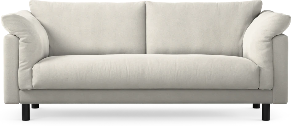 Cherrie - 2,5-sits soffa, hel dyna, fast klädsel - Vit
