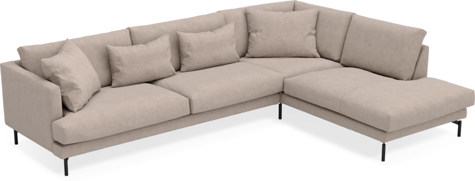 Harper - 3-sits soffa med divan höger - Beige