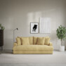 Mila - 3-sits soffa, hel dyna - Gul