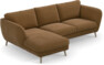 Madison Lux - 2-sits soffa med schäslong vänster - Brun