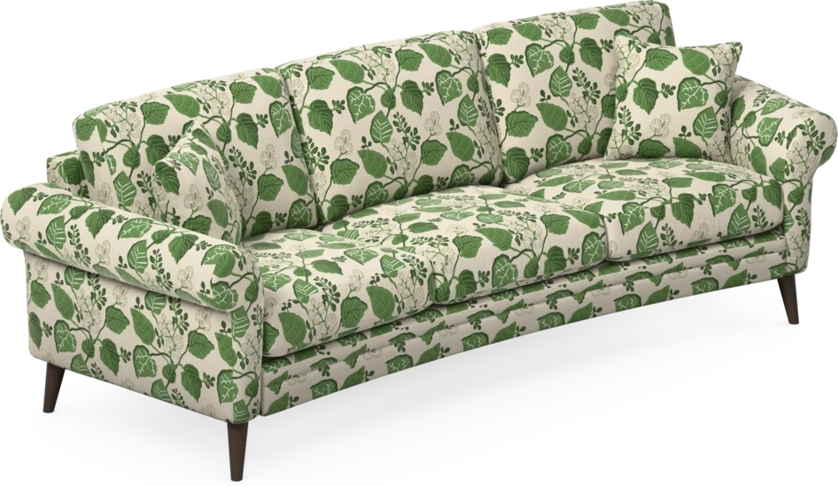 Eden - 3-sits soffa svängd - Flerfärgad