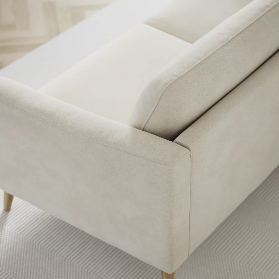 Bridge - 3-sits soffa med divan vänster och schäslong höger - Vit