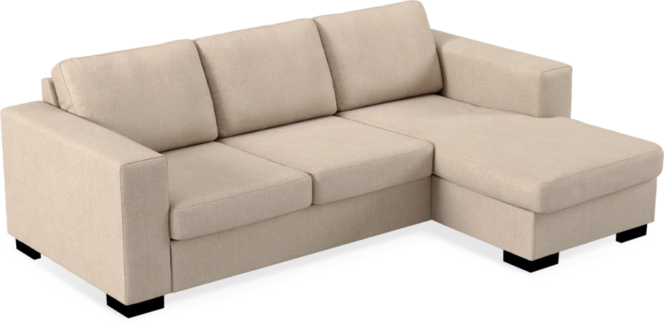 Nevada - 3-sits soffa med flyttbar schäslong - Beige