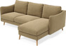 Madison - 2-sits soffa med schäslong höger - Brun