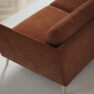 Madison - 2-sits soffa med schäslong höger - Orange