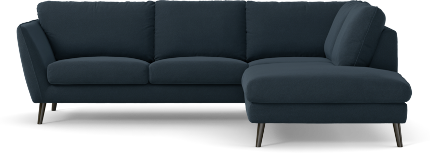 Madison Lux - 2-sits soffa med divan höger - Blå