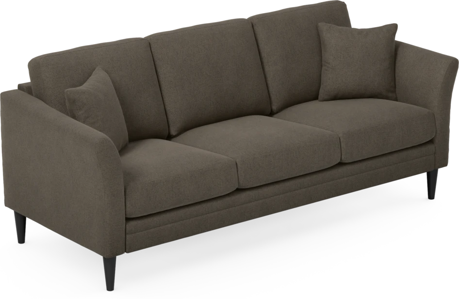 Eden - 3-sits soffa - Brun