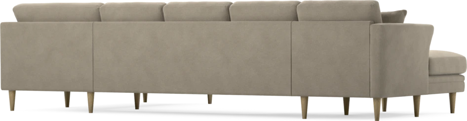 Eden - 3-sits soffa med schäslong vänster och divan höger - Beige