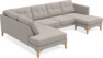 Rio - 3-sits soffa med divan vänster och schäslong höger - Beige